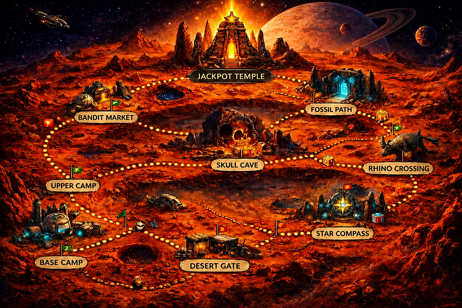 Mars map
